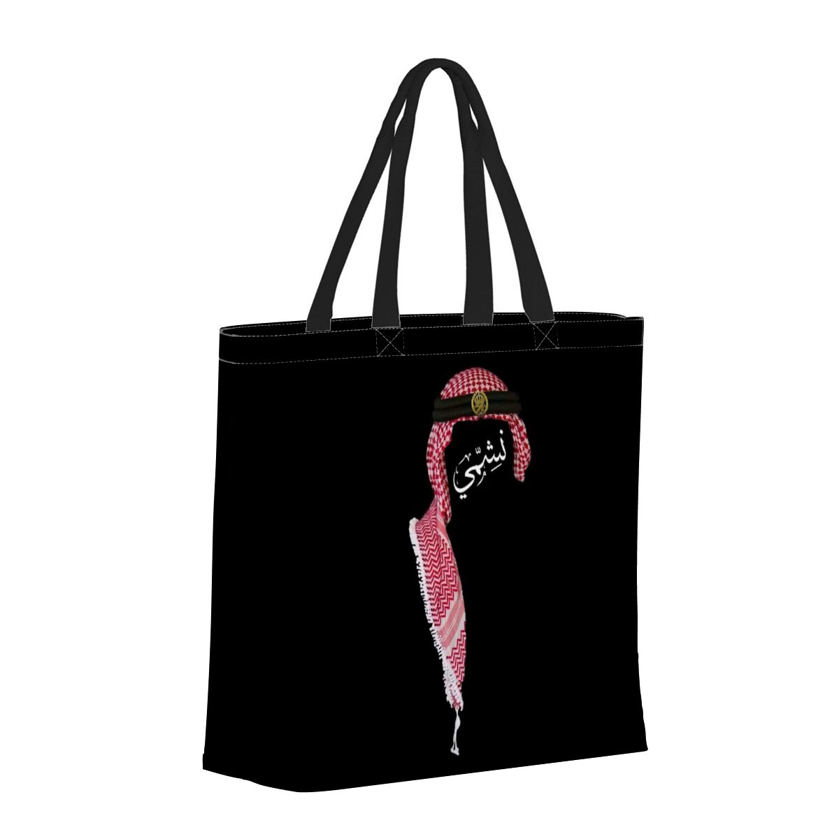 Men's Jordanian نشمي Large Capacity One Shoulder Tote Bag With Zipper