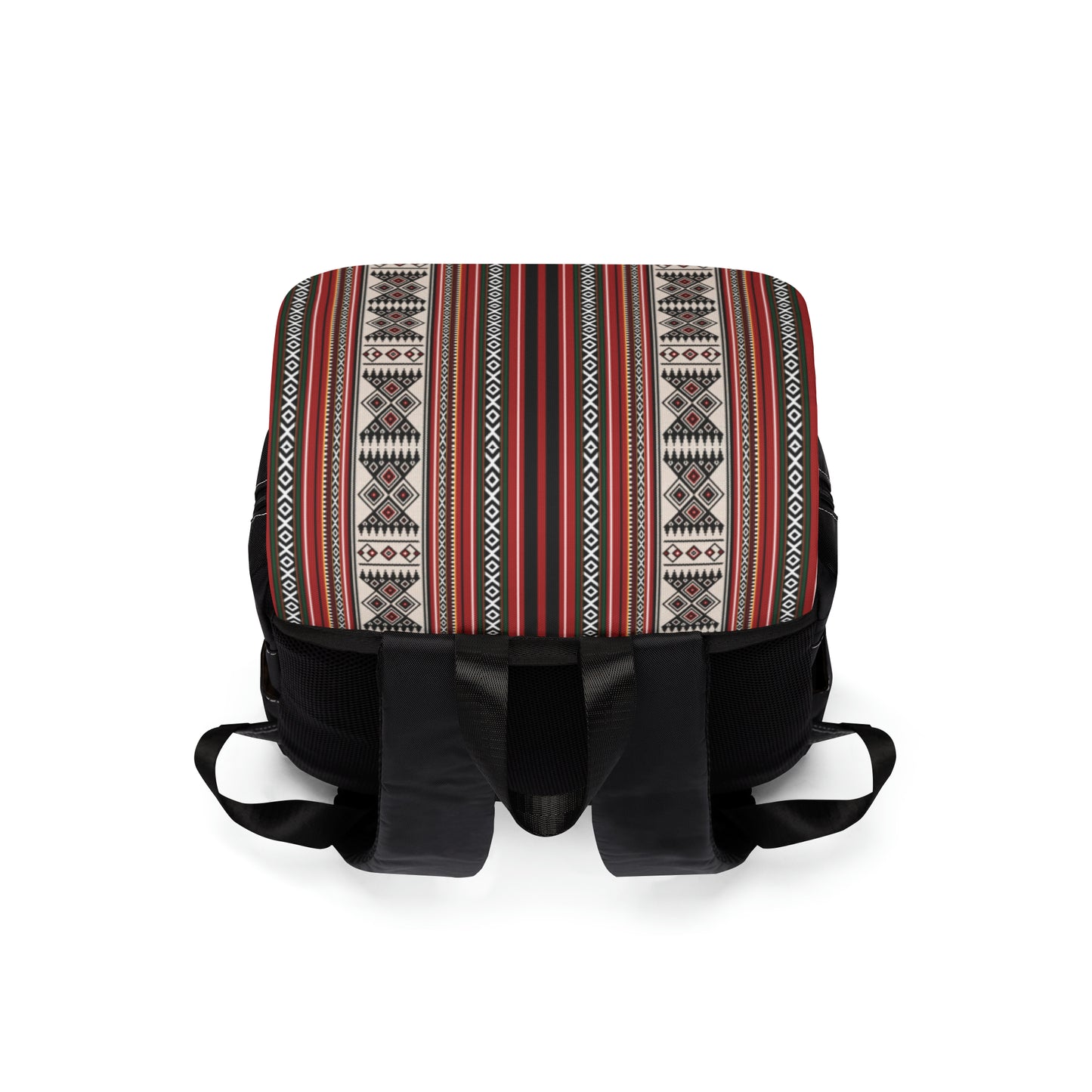 Unisex Casual Shoulder Backpack, Bedouin Jordanian Palestinian Design, Ethnic Bag