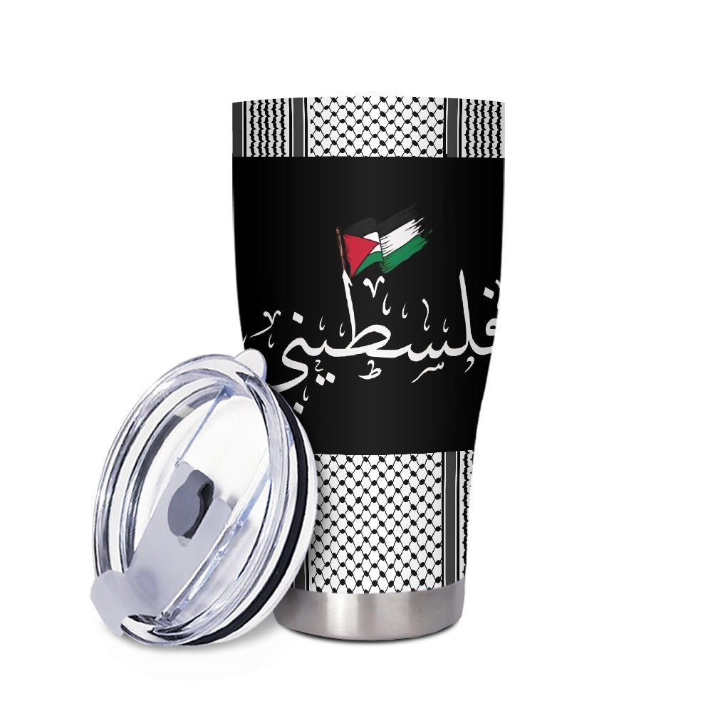 Palestine Filisteen Kuffiyeh Palestinian Flag 30oz Tumbler Mug