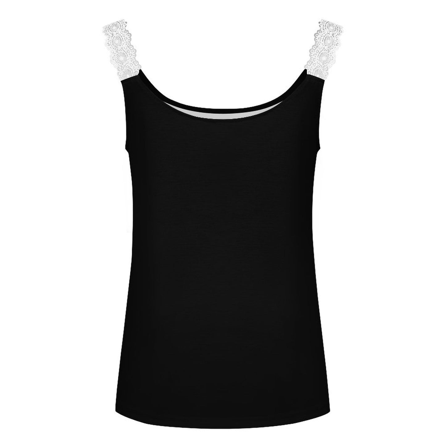 Women’s Lace Trim Camisole – Tatreez Front Print