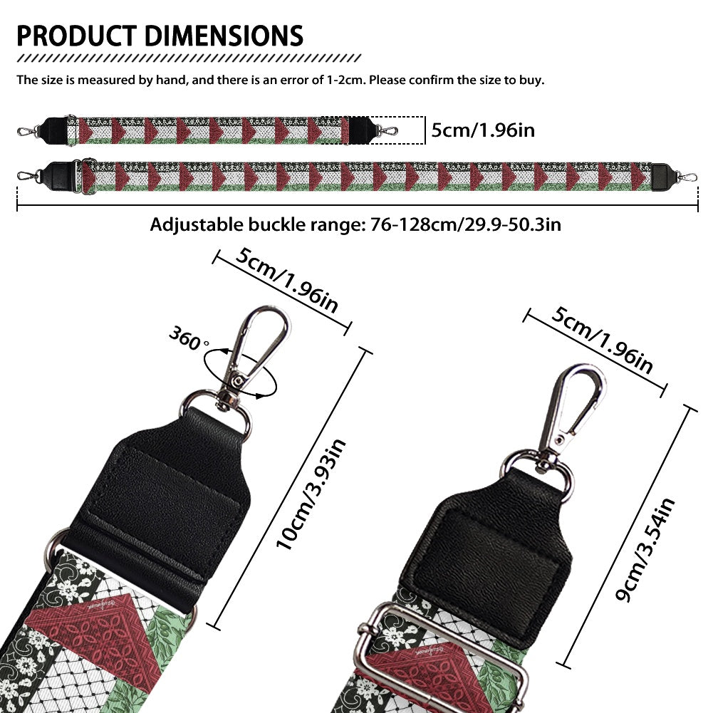 Palestinian Flag Women's Bag strap