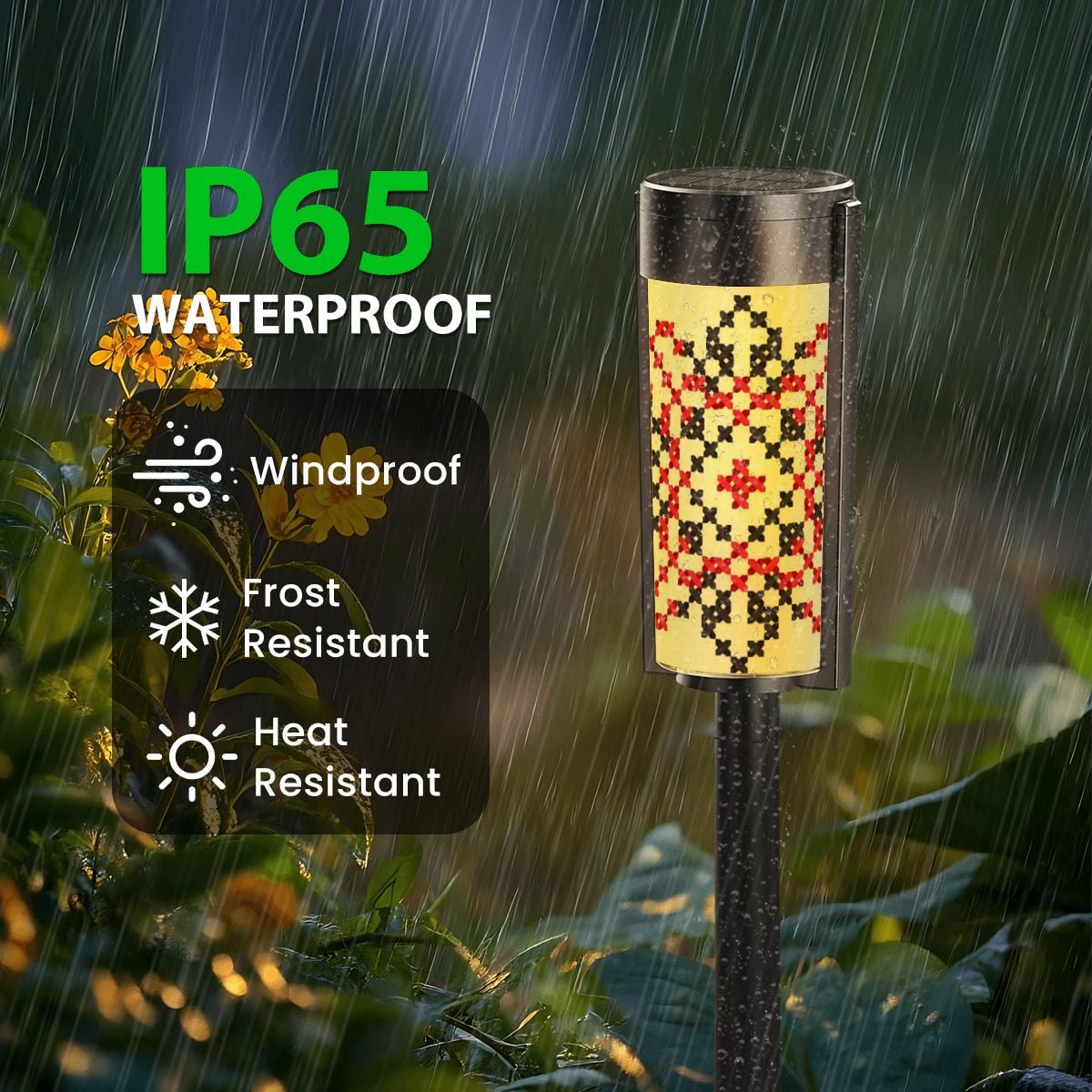 Tatreez Patterns Outdoor Solar Lights