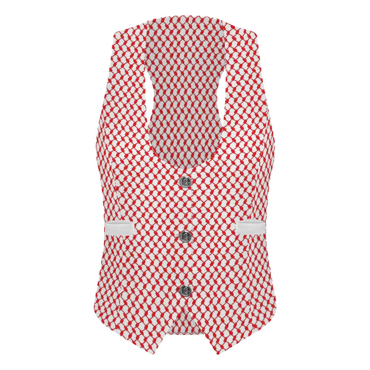 Jordanian Shemagh Keffiyeh Women's Slim Fit Suit Vest