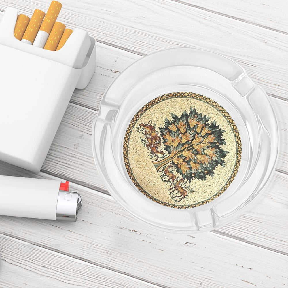 Jordanian Mosaic Glass Ashtray