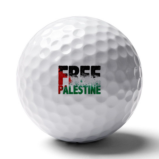 Free Palestine Golf Balls with Single-Sided Printing Golf Balls