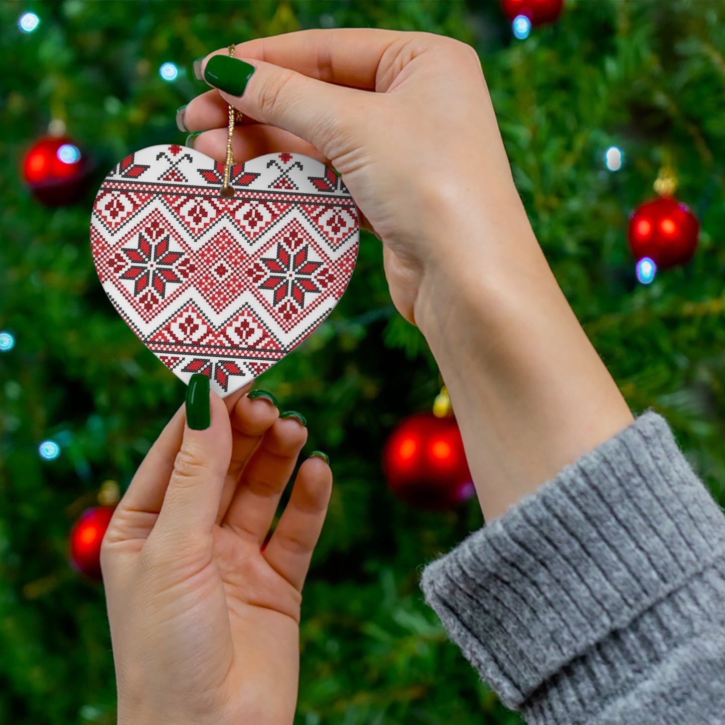 Ceramic Ornament, 4 Shapes