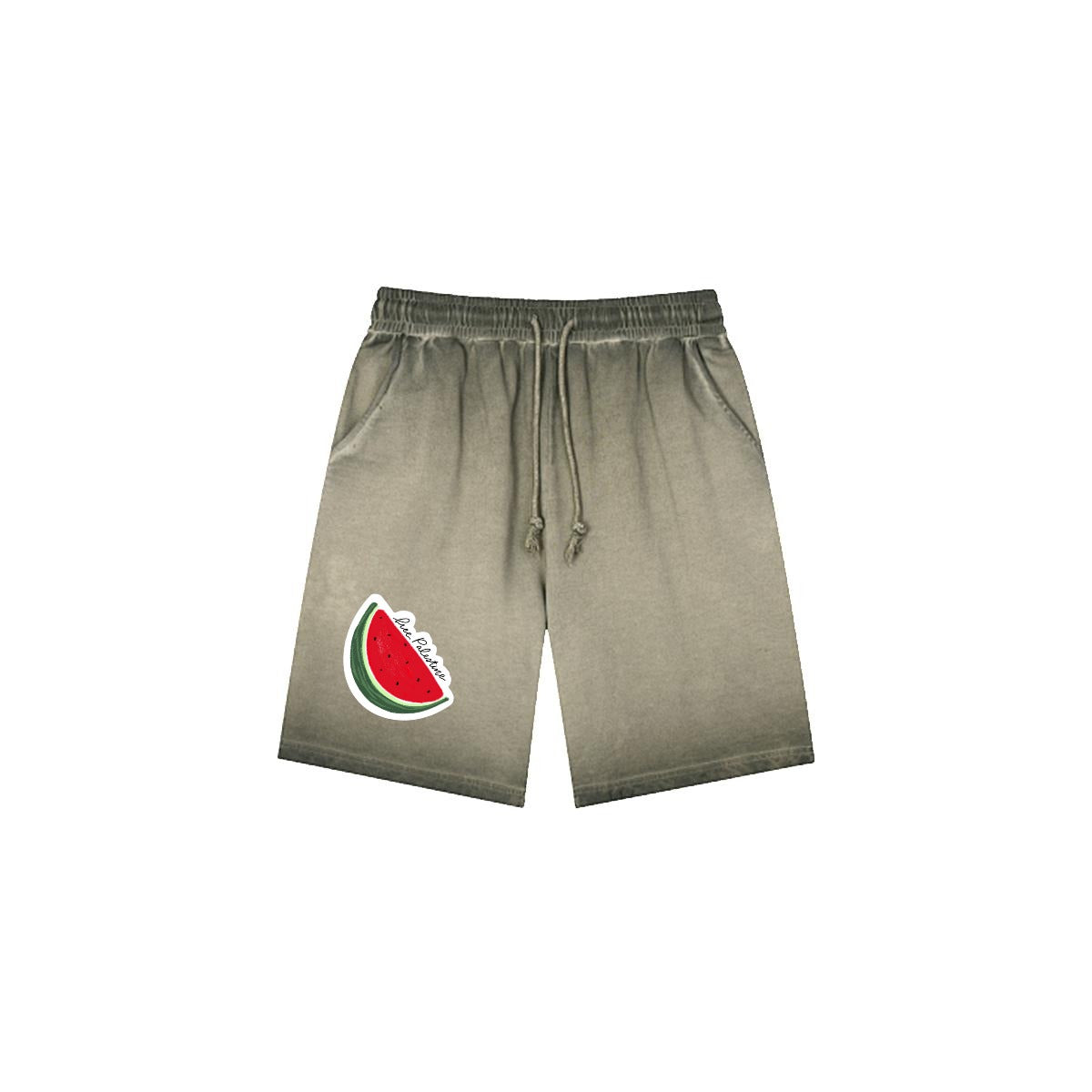 Palestinian Men’s Vintage Wash Drawstring Shorts|350GSM DTF