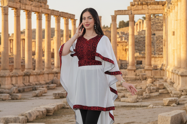 Palestinian Dabkeh Tatreez Handmade Embroidered Costume Dress