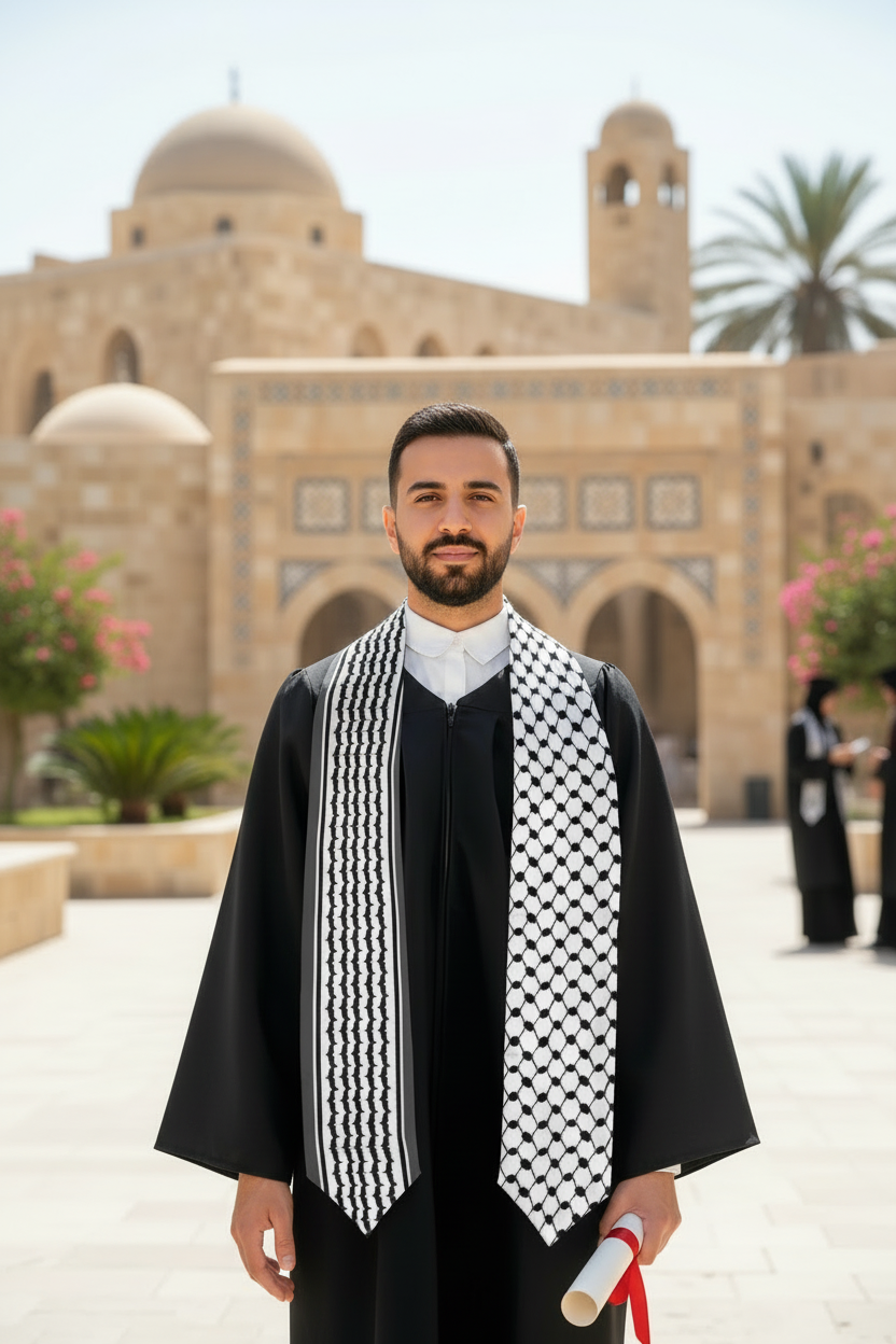 Kuffiyeh palestinian graduation stole sash