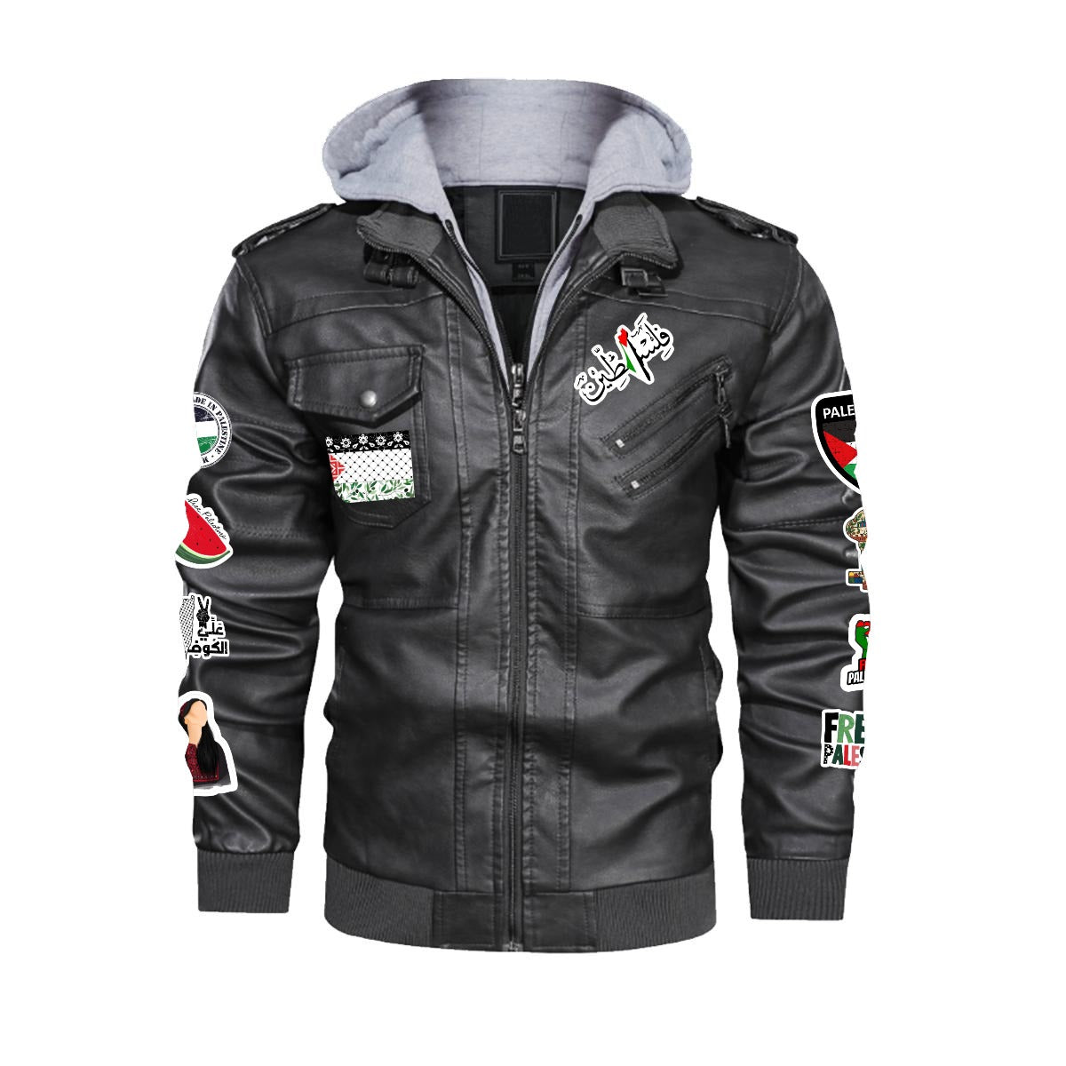 Palestinian Leather jacket image 11