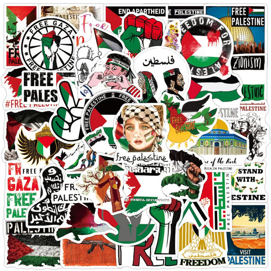 10/30/50pcs Palestinian Solidarity Resistance Stickers for Car Laptop Phone Decal