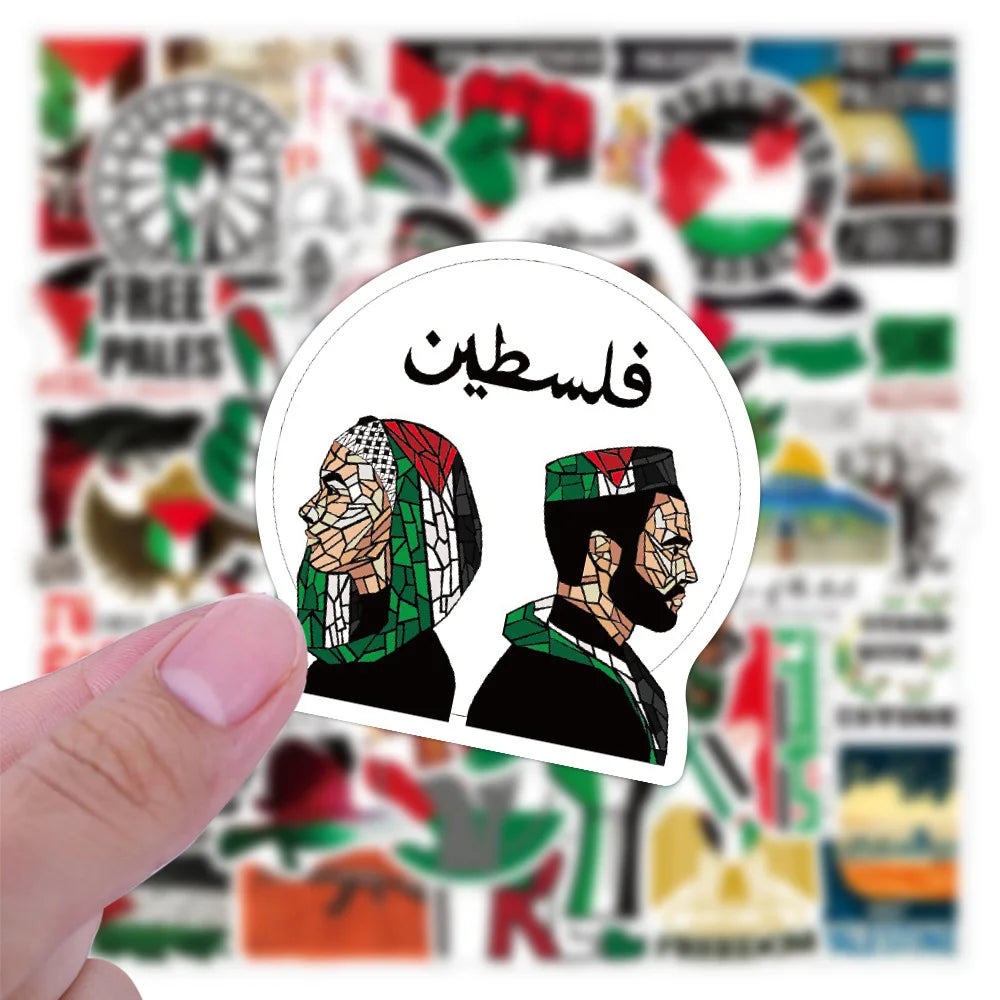 10/30/50pcs Palestinian Solidarity Resistance Stickers for Car Laptop Phone Decal