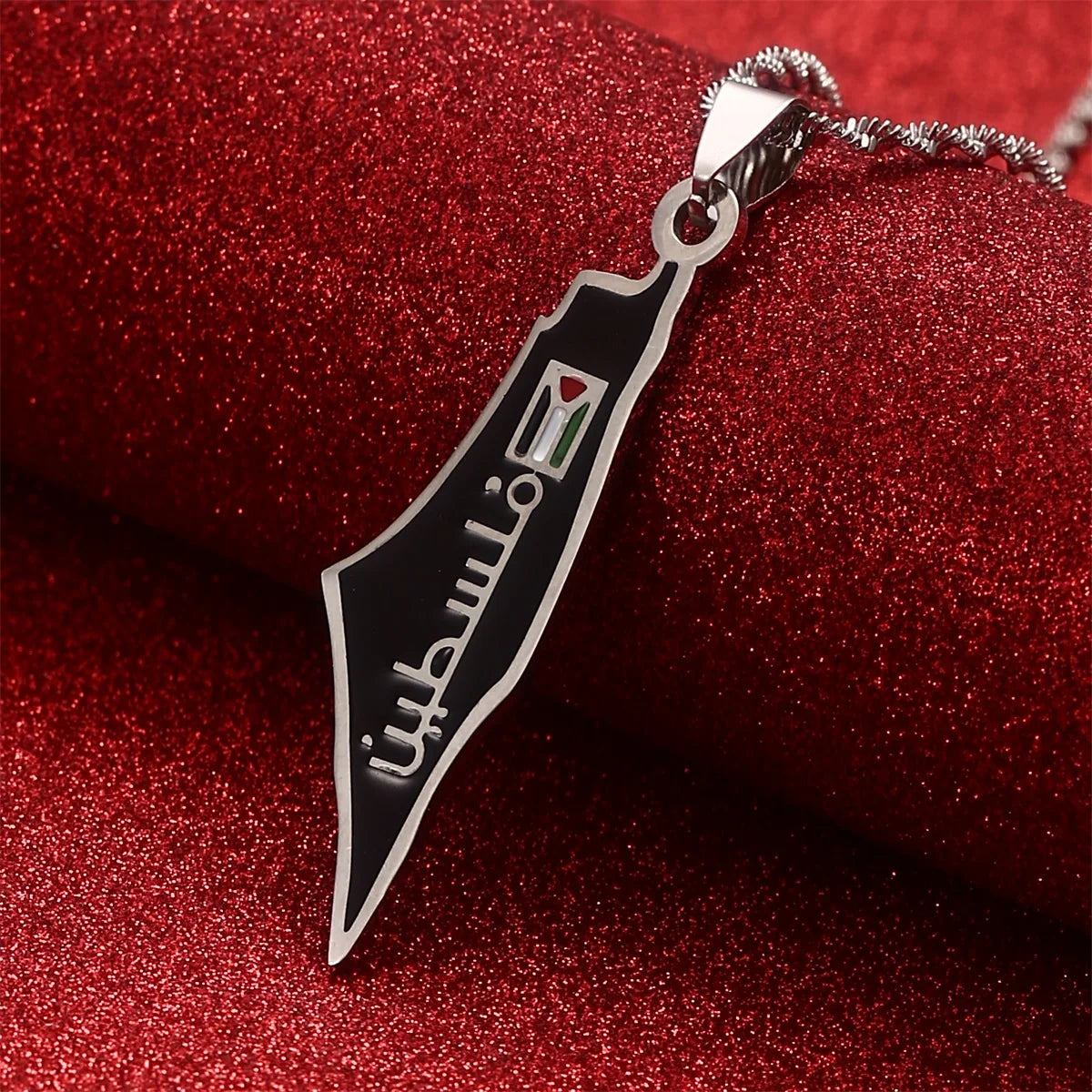 Palestine Pendant Chain Necklaces Silver Color Gold Color Jewelry