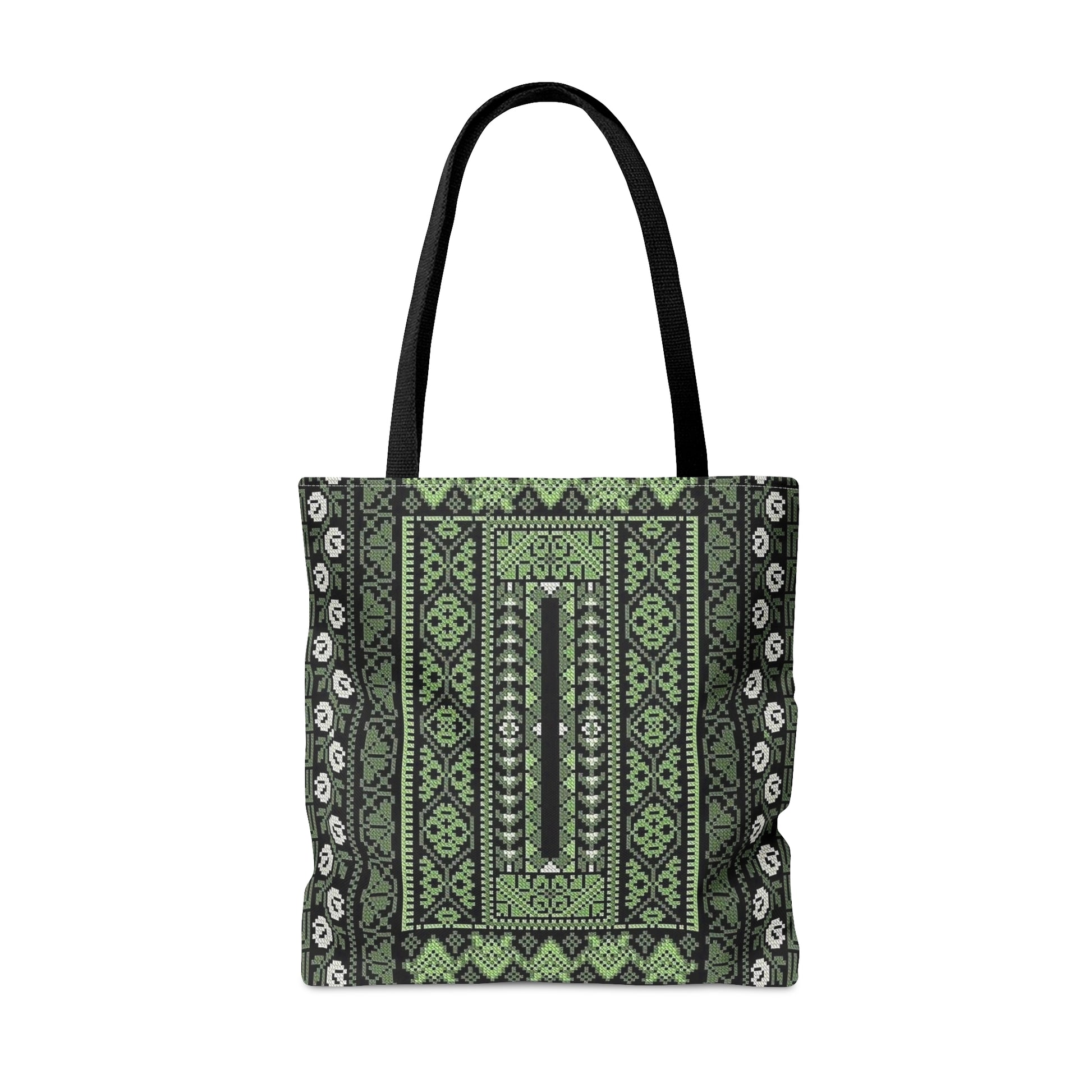 This is a Palestinian Realistic Tatreez  Print Tote Bag 