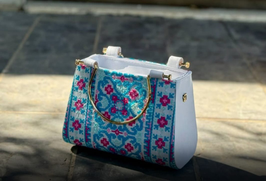 Stylish Designer Authentic Handmade Embroidered Palestinian Tatreez Handbag