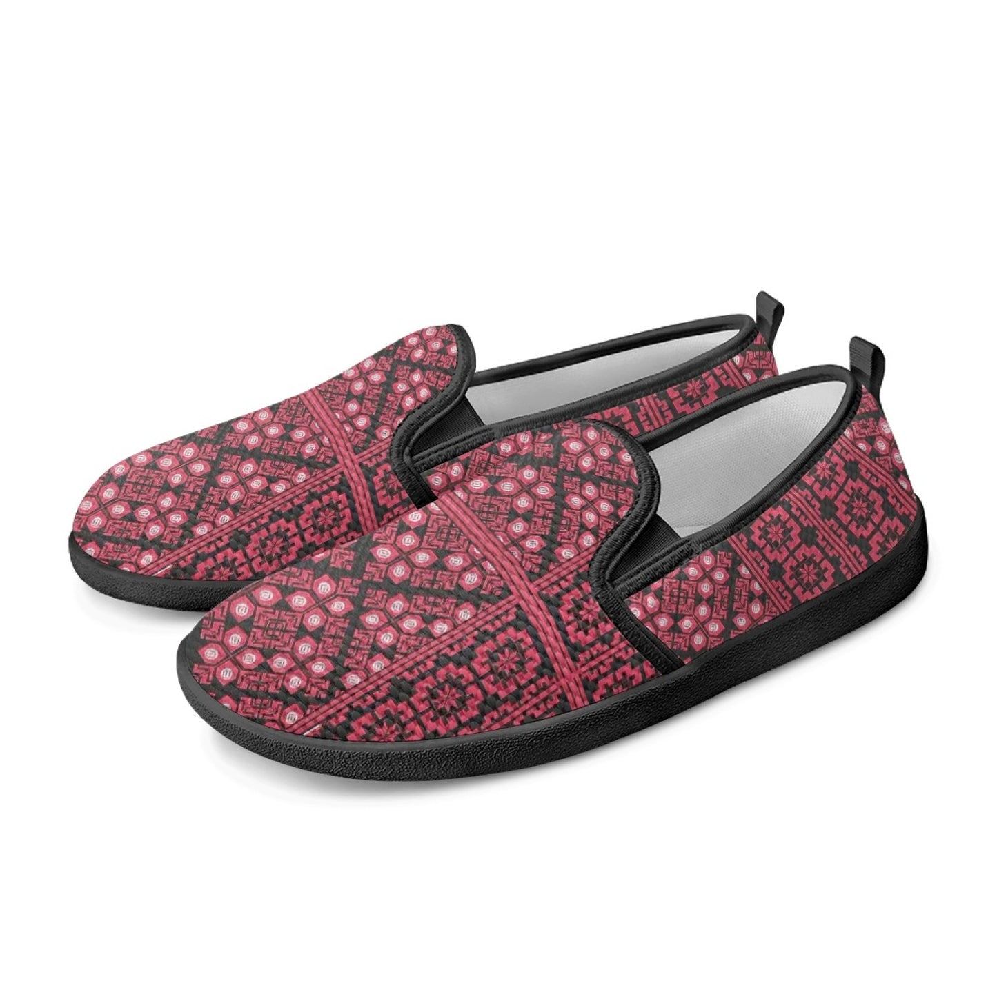Palestinian Tatreez Print Flat Mesh Shoes