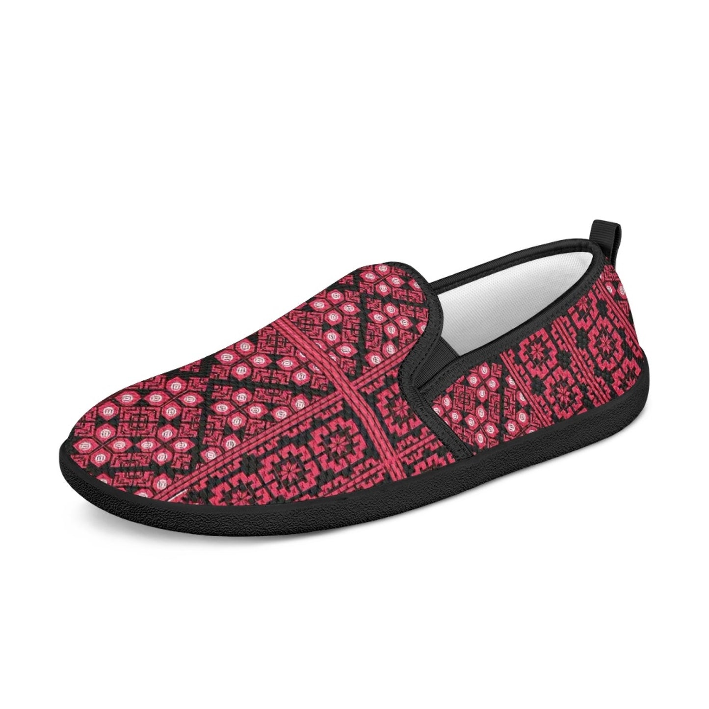 Palestinian Tatreez Print Flat Mesh Shoes