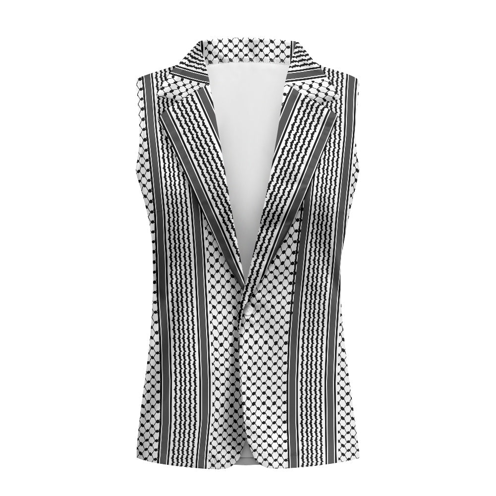 Palestinian Woman Kuffiyeh Loose women's suit vest