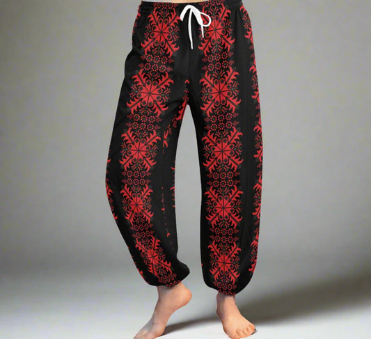 Palestinian Gaza Print Women's All Over Print Harem Pants (Model L18)