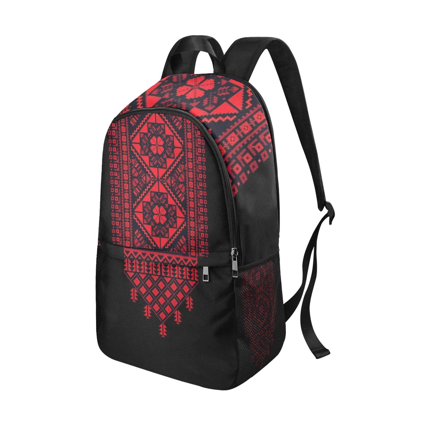 Tatreez Print Fabric Backpack Bag