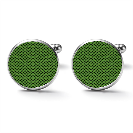 Palestinian Green Kuffiyeh Shirt Cufflinks Fashion Cufflinks Tuxedo Studs