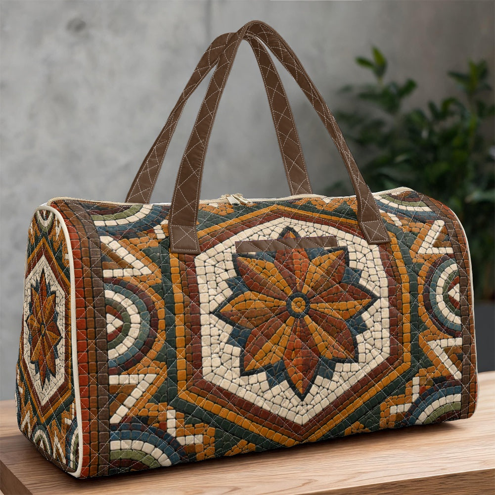 Jordanian Mosaic Quilted Luggage Bag