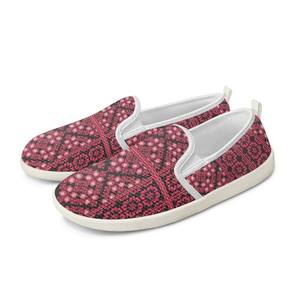 Palestinian Tatreez Print Flat Mesh Shoes