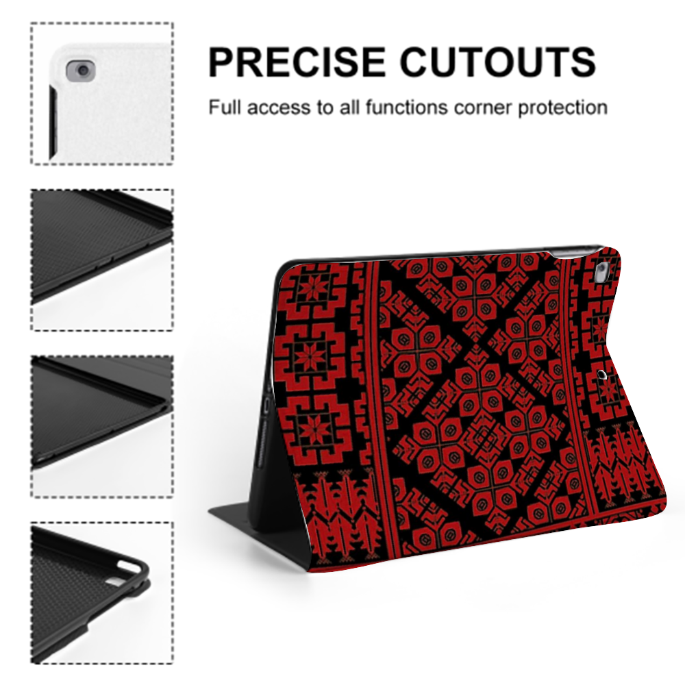 Palestinian Tatreez Print IPAD Protective Case without Pen Slot