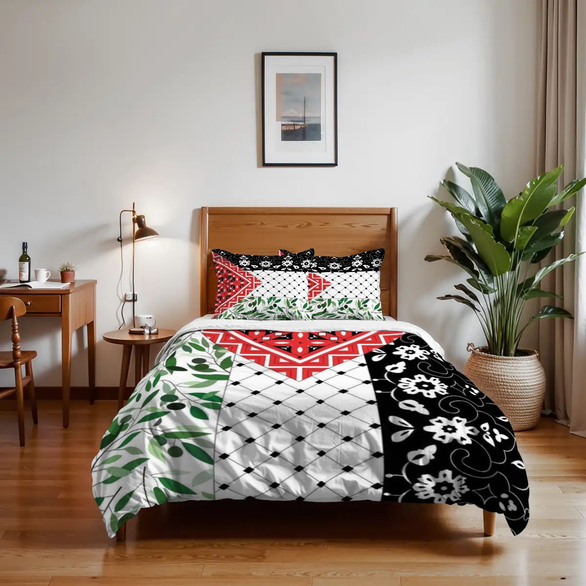 Palestinian Flag Child Twin Duvet Cover Set 68"x86"