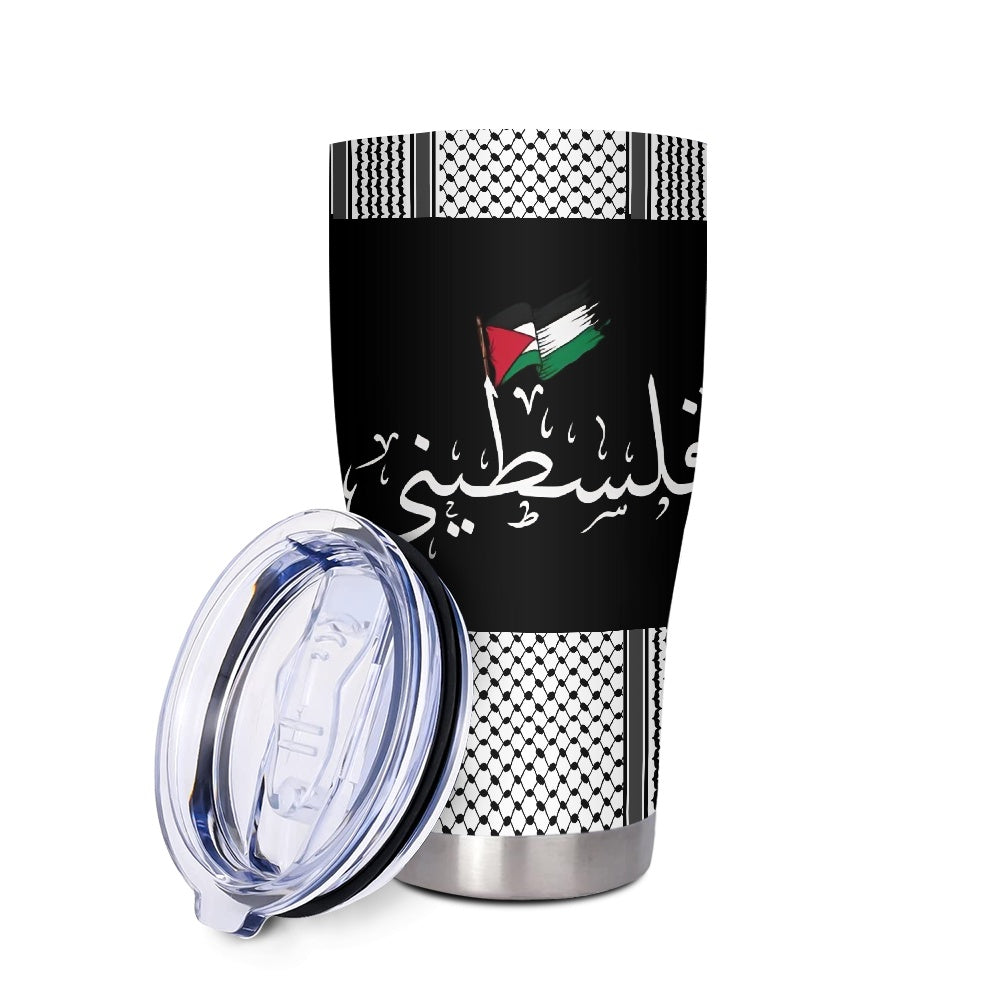 Palestine Filisteen Kuffiyeh Palestinian Flag 30oz Tumbler Mug