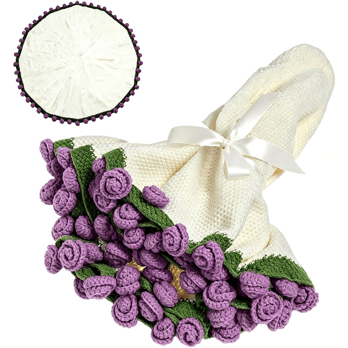 Palestinian Poppy Bouquet Blanket