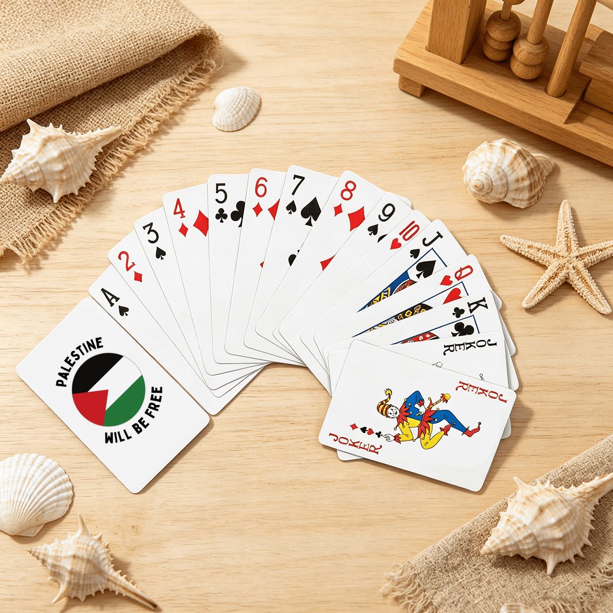 Palestine will be free Playing Cards (Single-Sided Design)