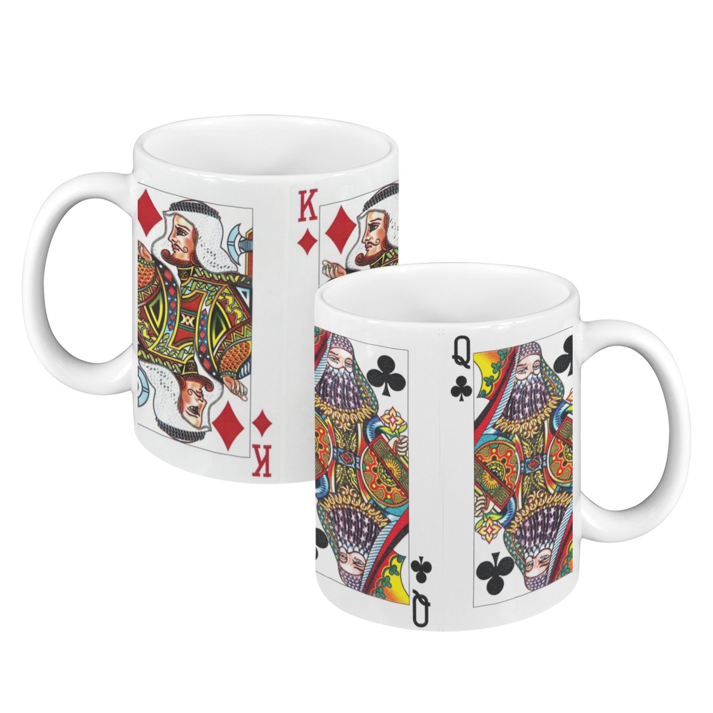 Arabian Card White Mug (11OZ) (Set of 2) (Made in USA) -