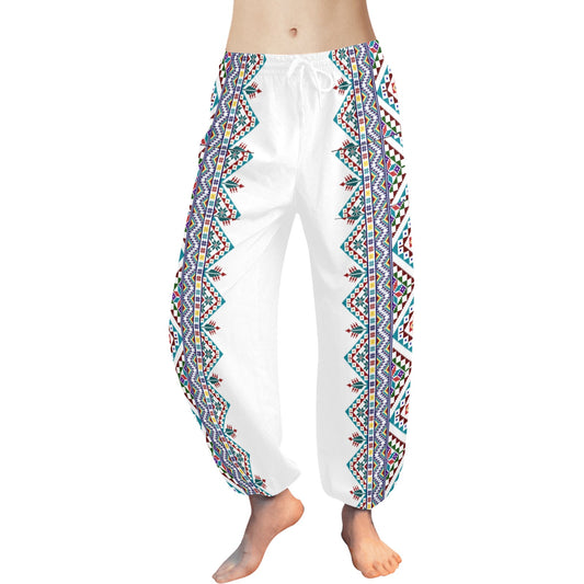 Palestinian Tatreez print Women's All Over Print Harem Pants (Model L18)