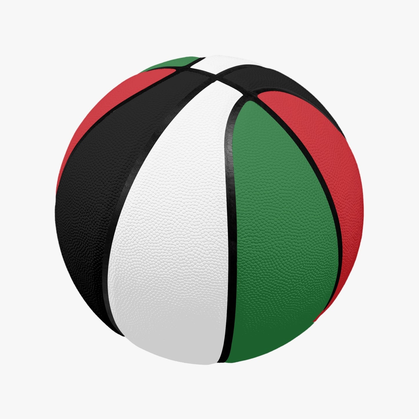 Palestinian Flag Colors Basketball - Eight Panel Printed