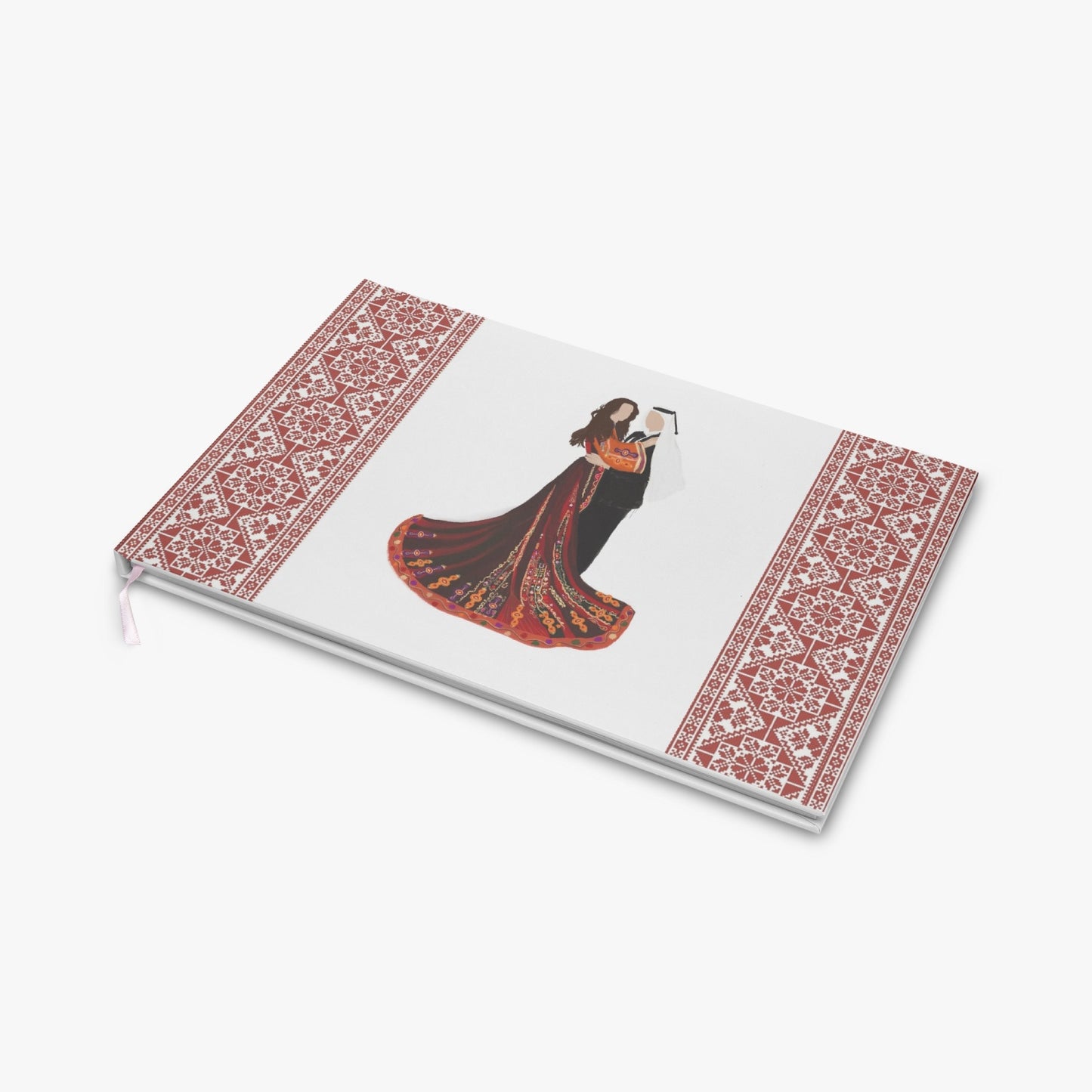 Palestinian Wedding Rectangle Wedding Guest Book, Henna