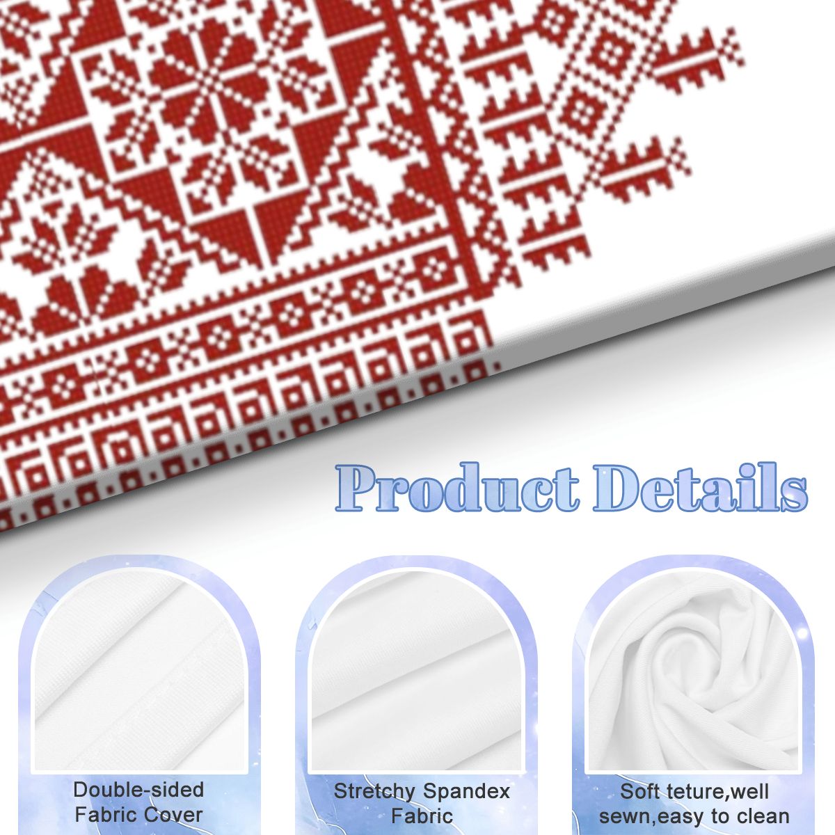Small Arched Background Cover – Tatreez Pattern