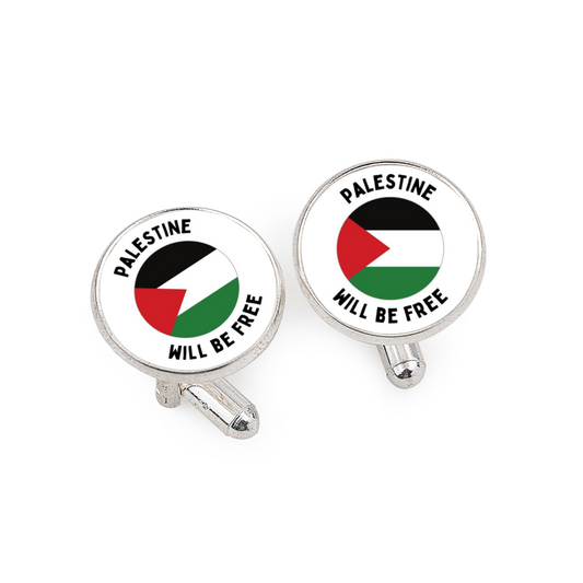 Palestine will be Free Fashion Cufflinks Tuxedo Studs