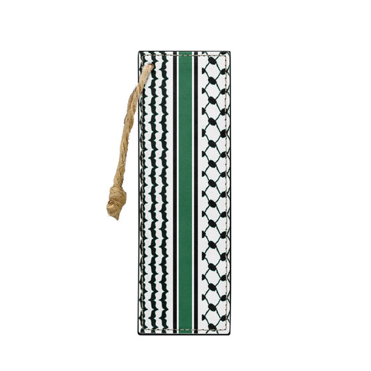 Palestinian kuffiyeh leather bookmark (single set)