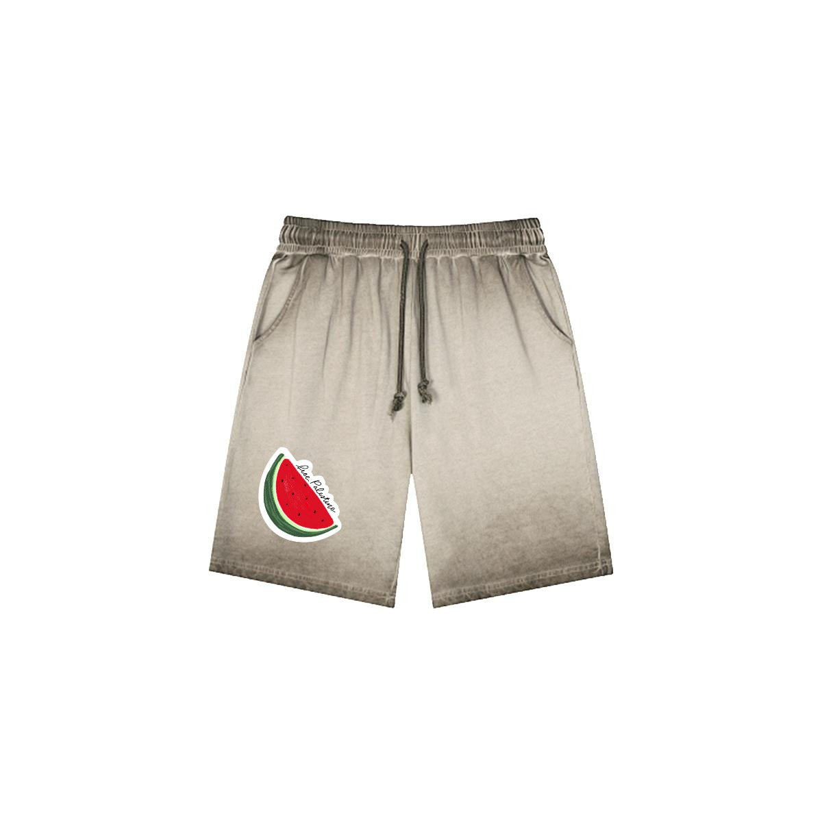 Palestinian Men’s Vintage Wash Drawstring Shorts|350GSM DTF