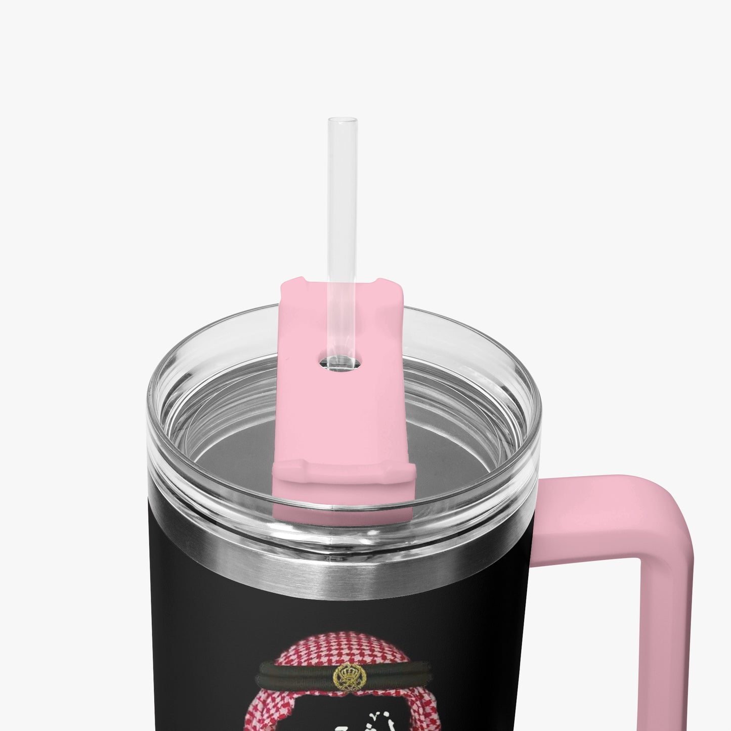 Woman Jordan 40 oz World Cup "نشمية" Tumbler with Handle and Straw