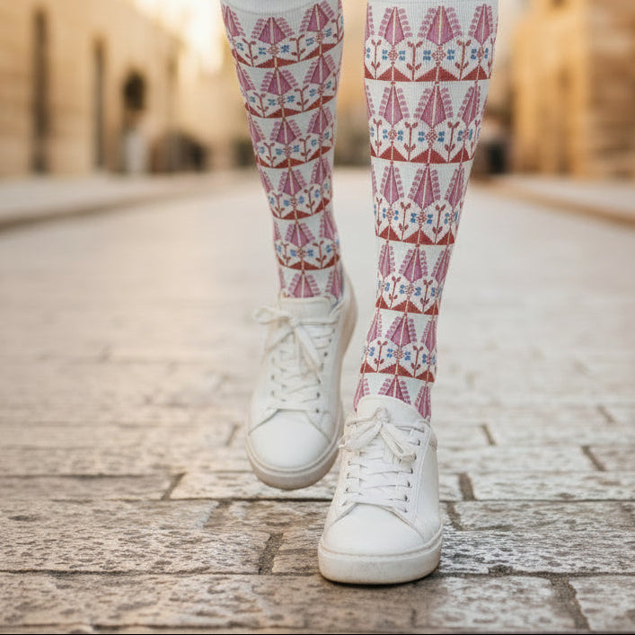 palestinian tatreez socks 2