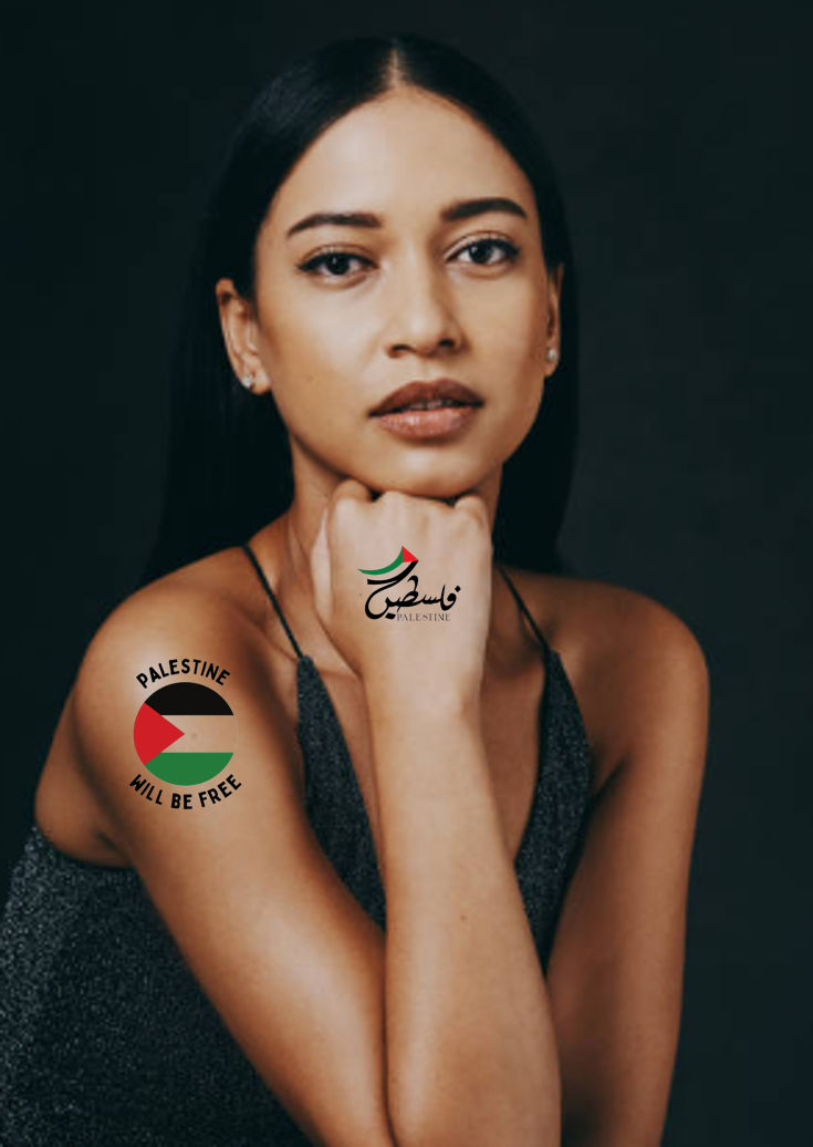 Palestinian Temporary Tattoos, Palestine Map, Palestine Flag