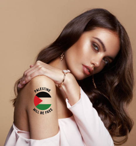 Palestinian Temporary Tattoos, Palestine Map, Palestine Flag