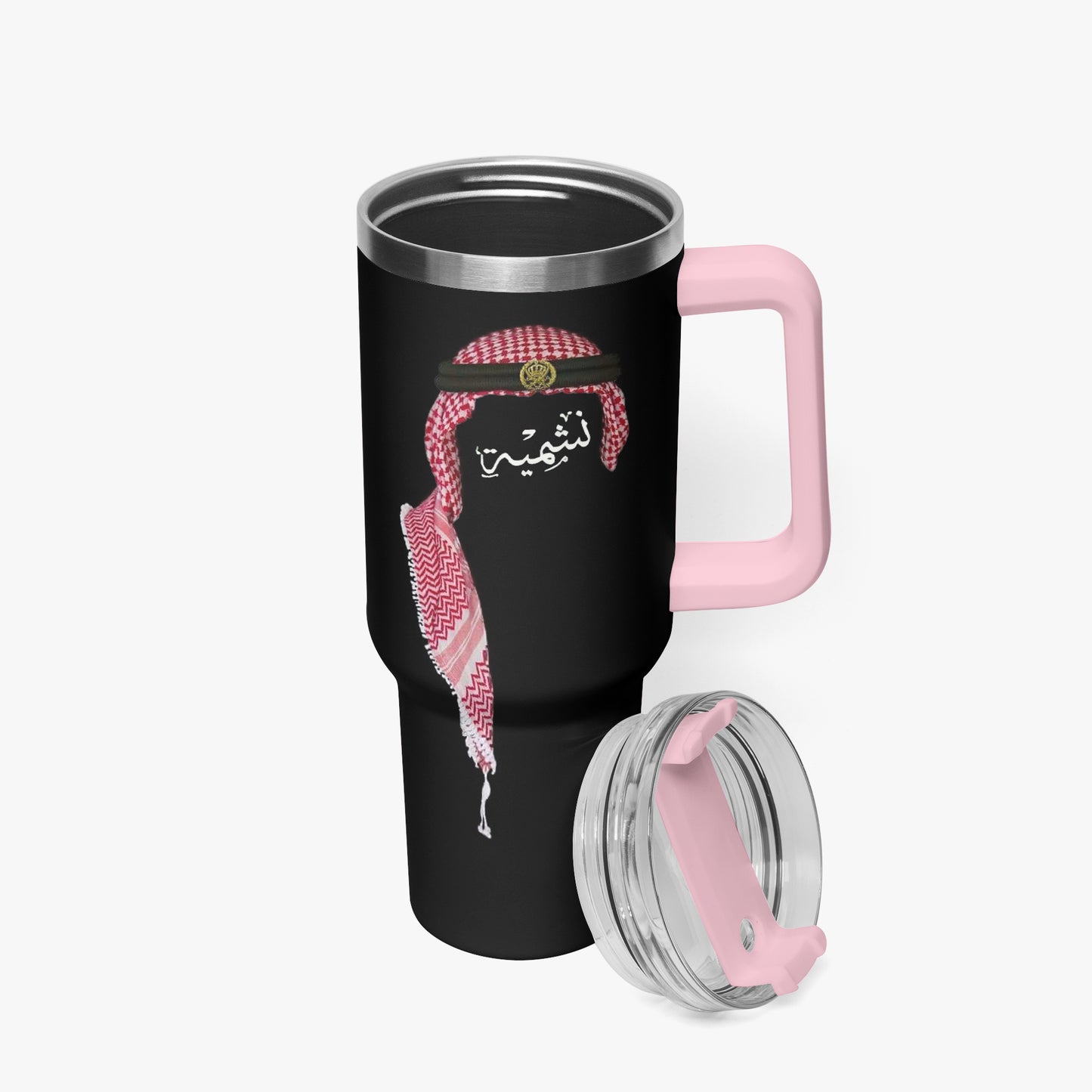woman jordanian jordan tumbler mug pink  