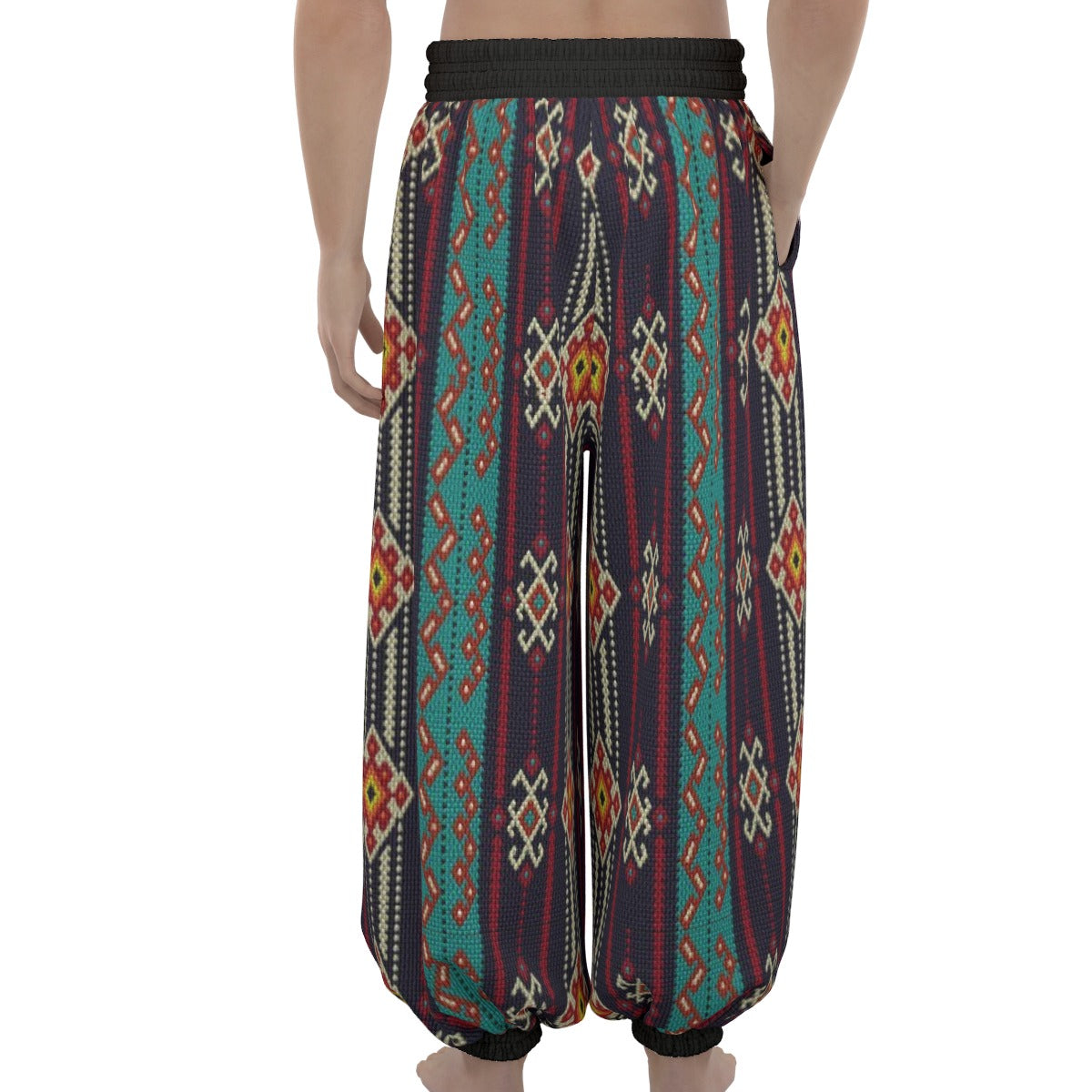 Bedouin Arabian Print Unisex Lantern Dabkeh Pants