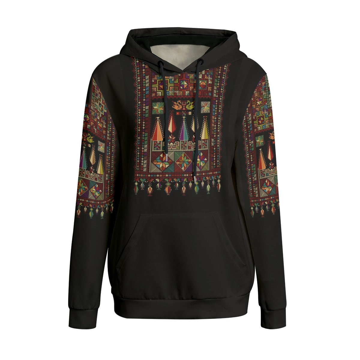 Palestinian Realistic Tatreez Print Pattern Women's Hoodie