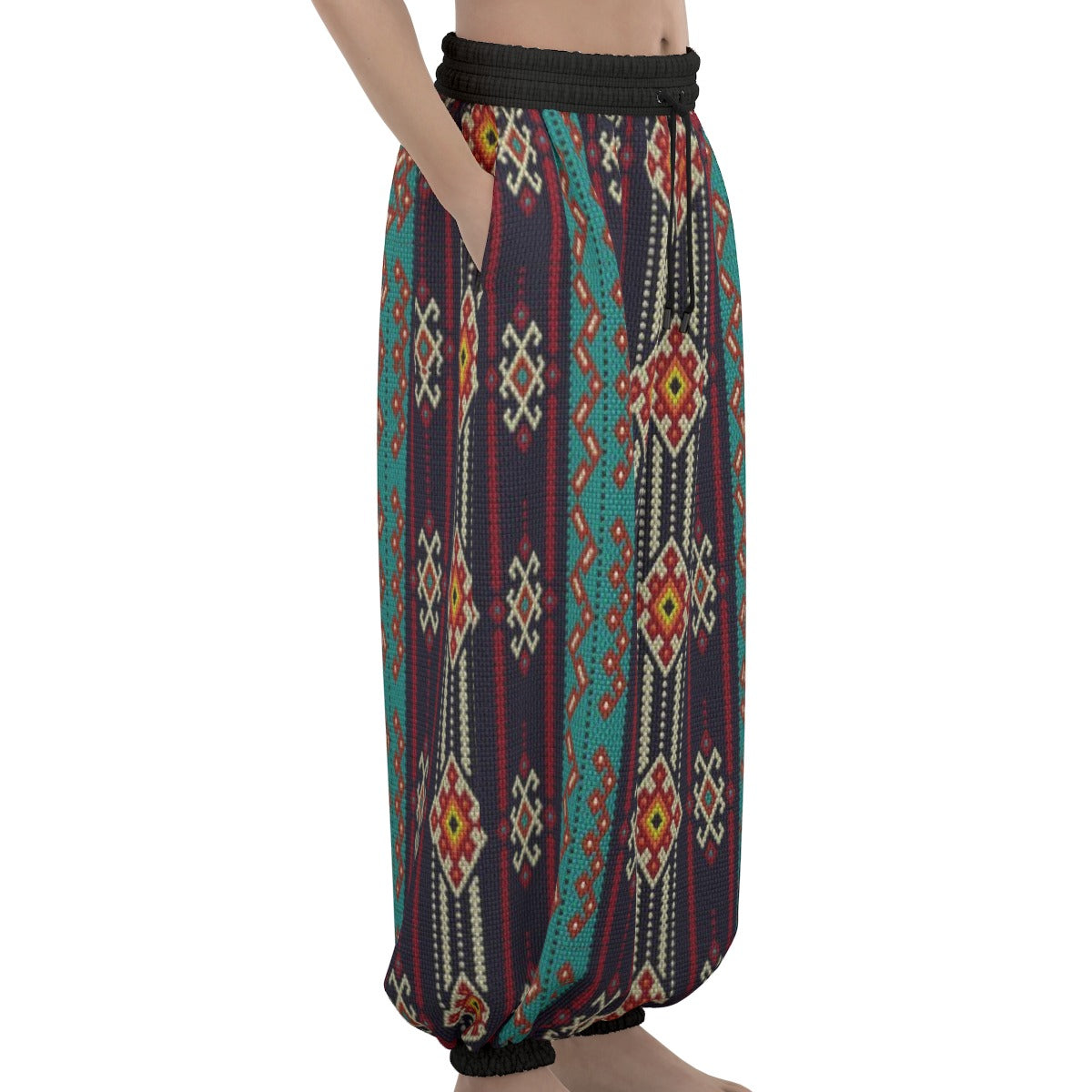 Bedouin Arabian Print Unisex Lantern Dabkeh Pants