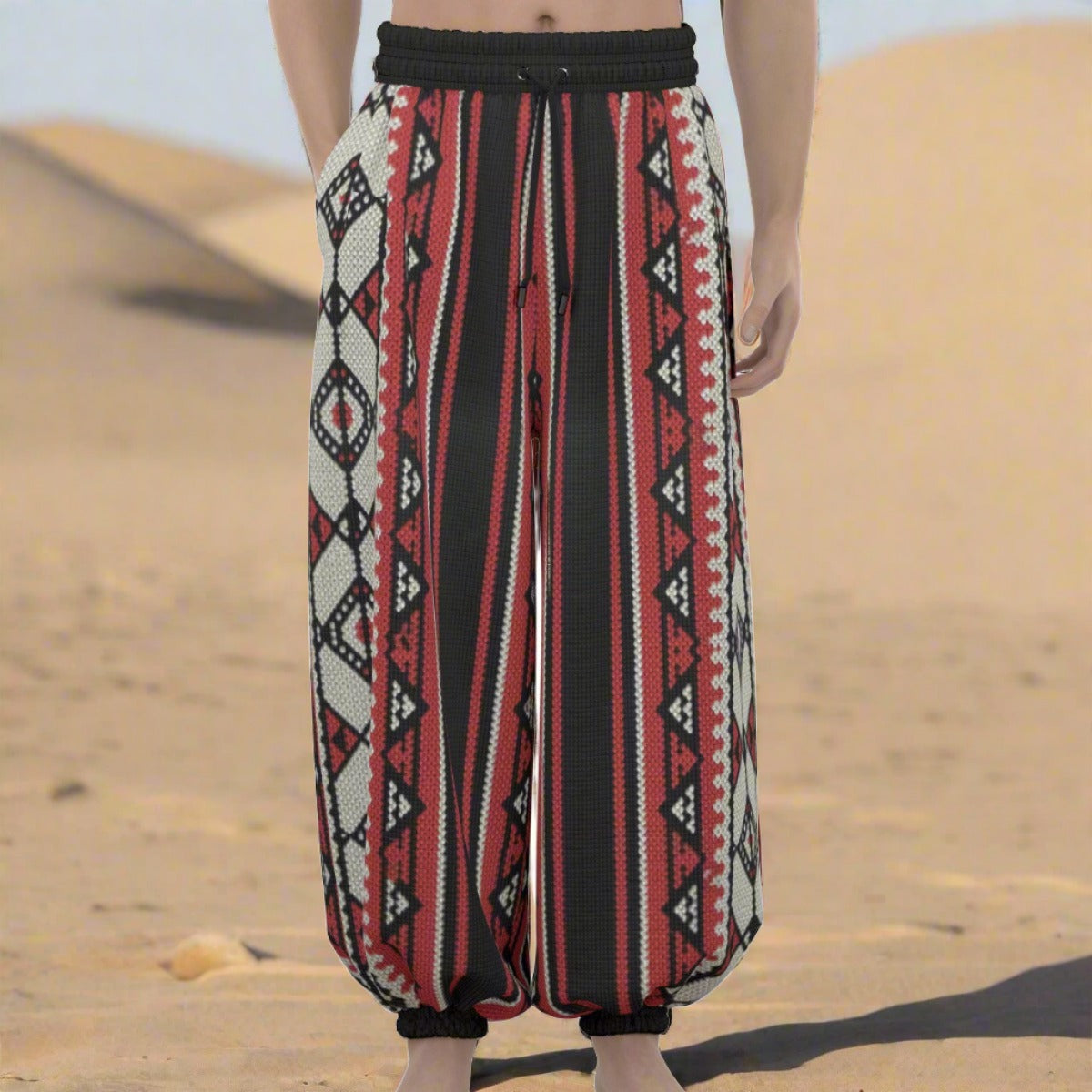 Bedouin Arabian Print Unisex Lantern Dabkeh Pants