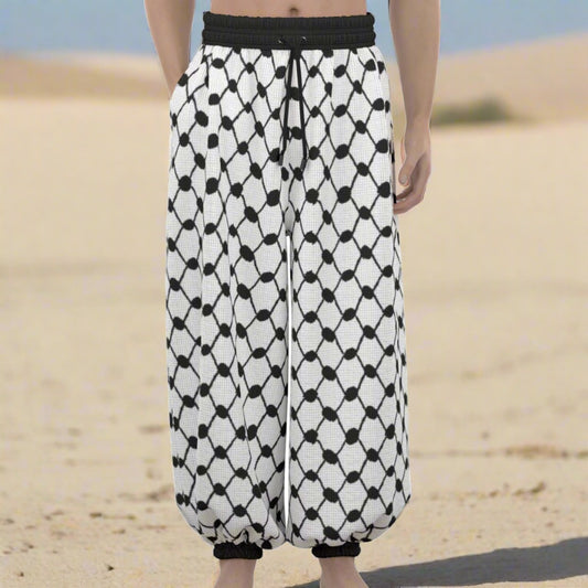 Palestinian Kuffiyeh Print Unisex Lantern Pants